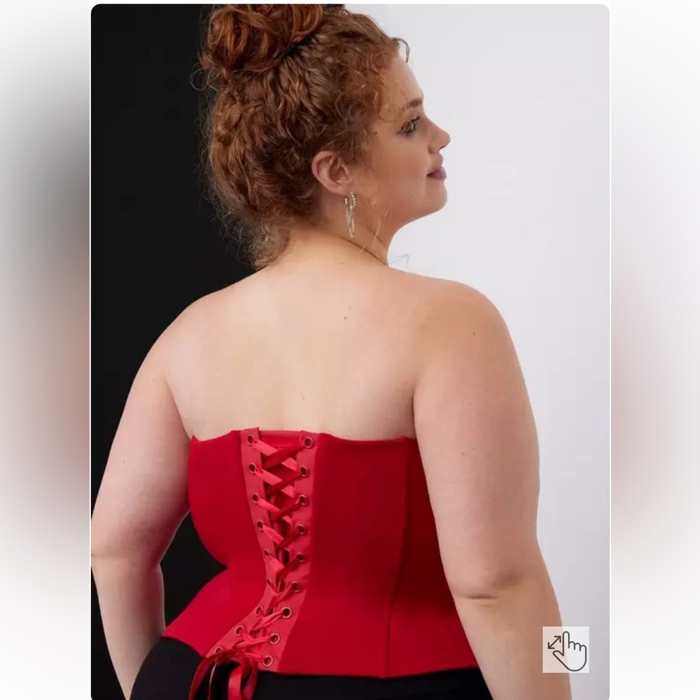Torrid Lightweight Ponte Zip Front Corset Size 1 NWT - Picture 2 of 12